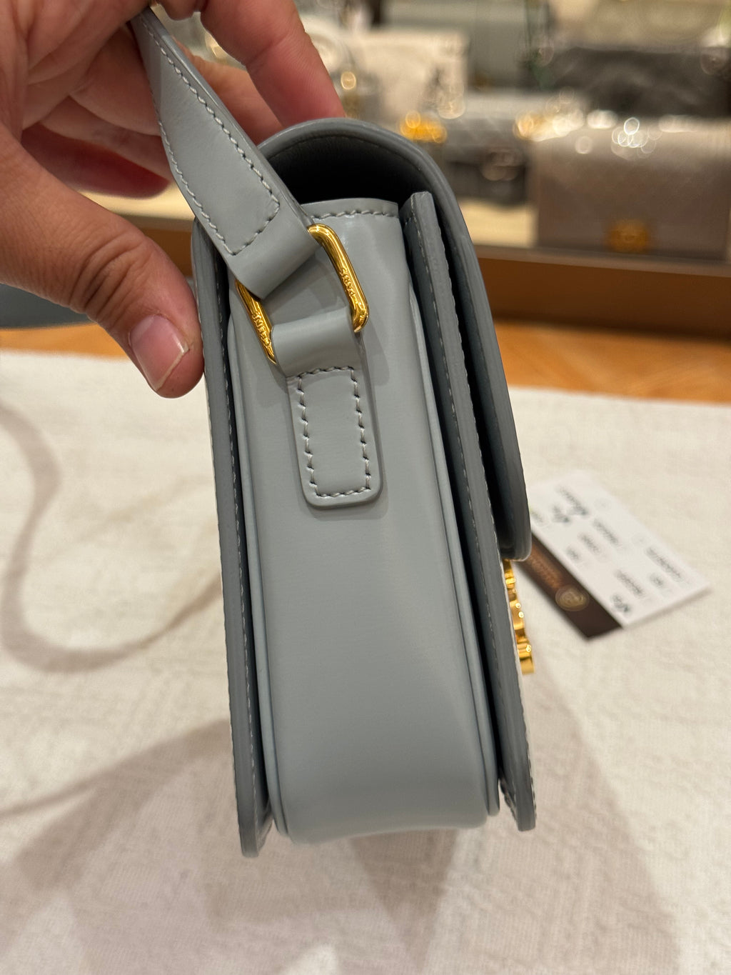 Celine Teen Triomphe Ice Blue