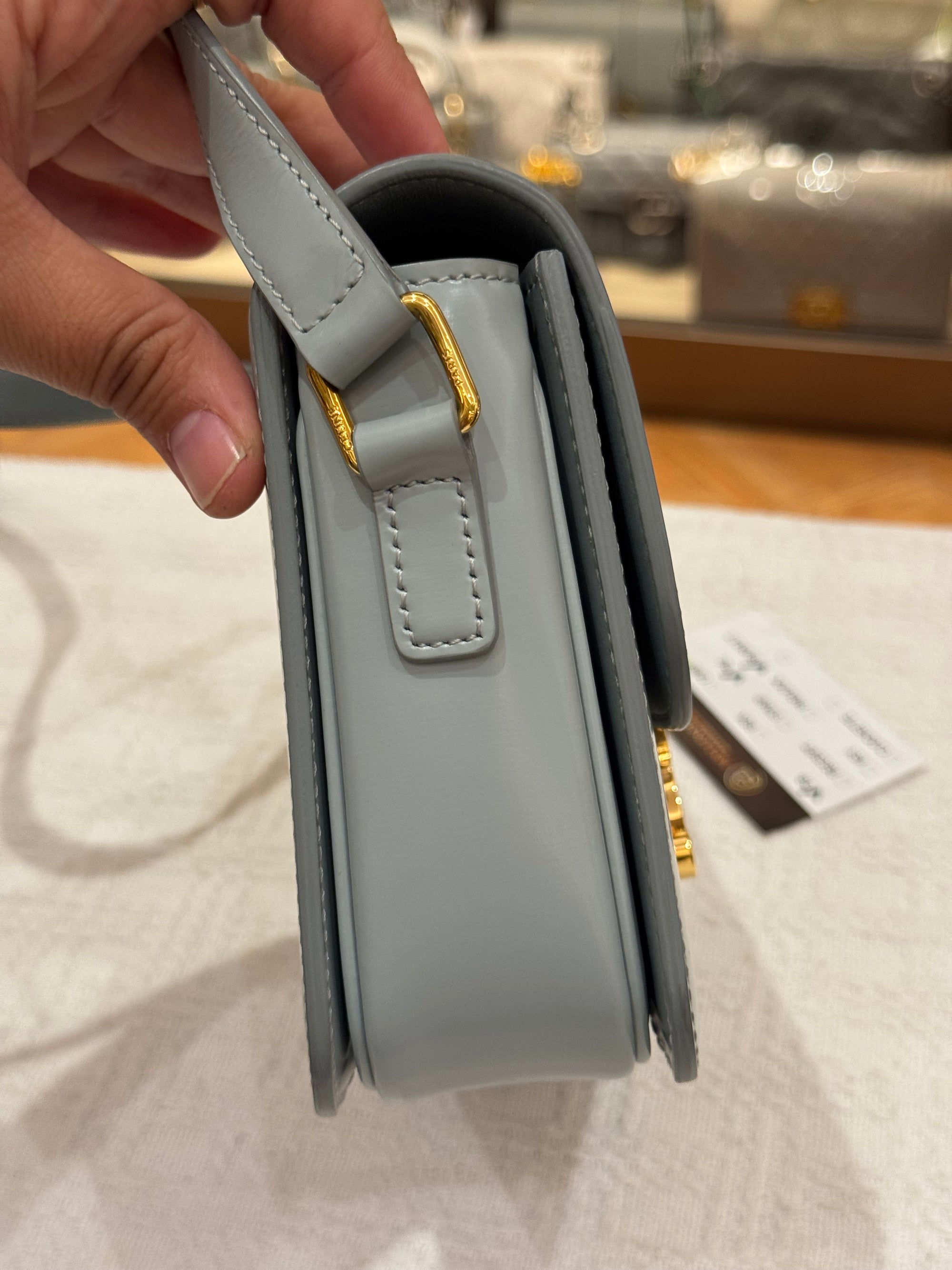 Celine Teen Triomphe Ice Blue