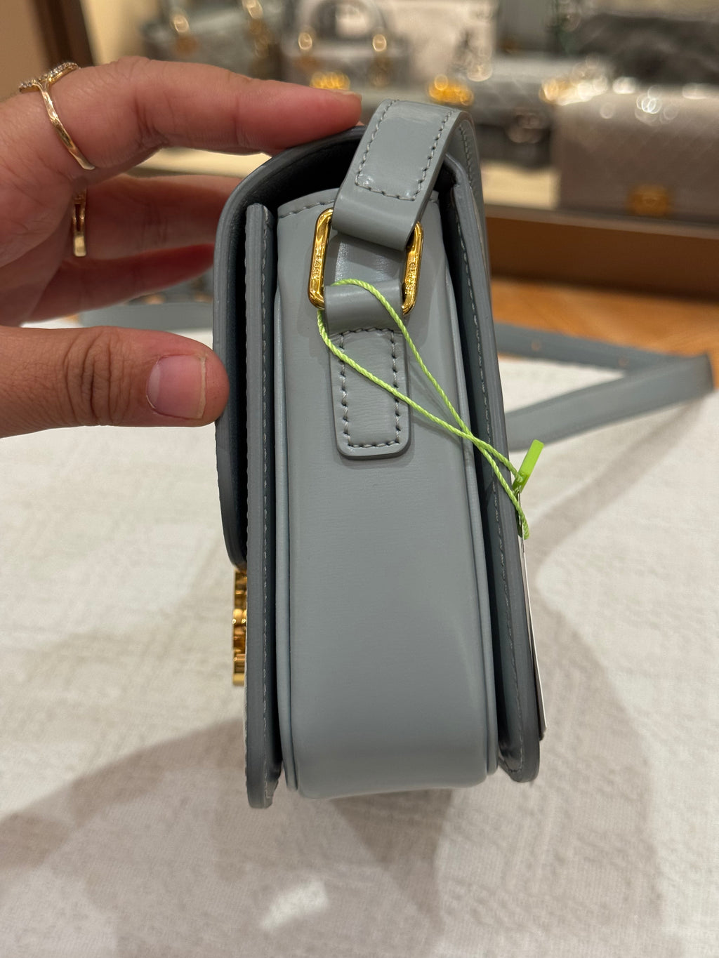 Celine Teen Triomphe Ice Blue