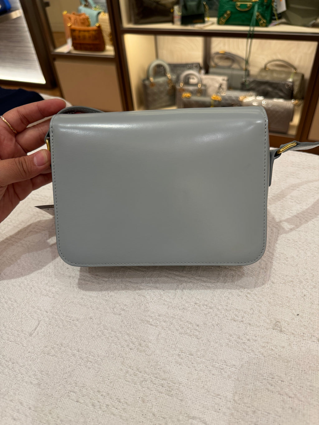Celine Teen Triomphe Ice Blue