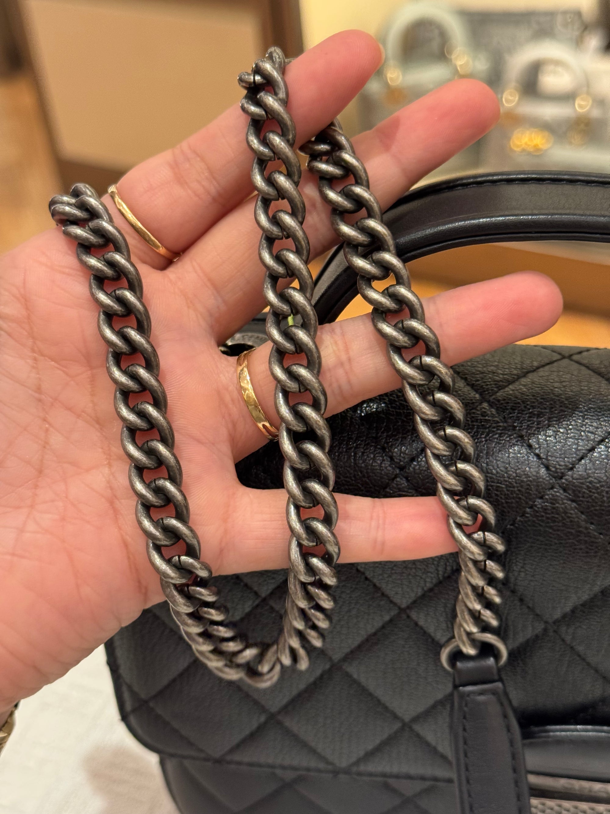 Chanel University Top Handle Black