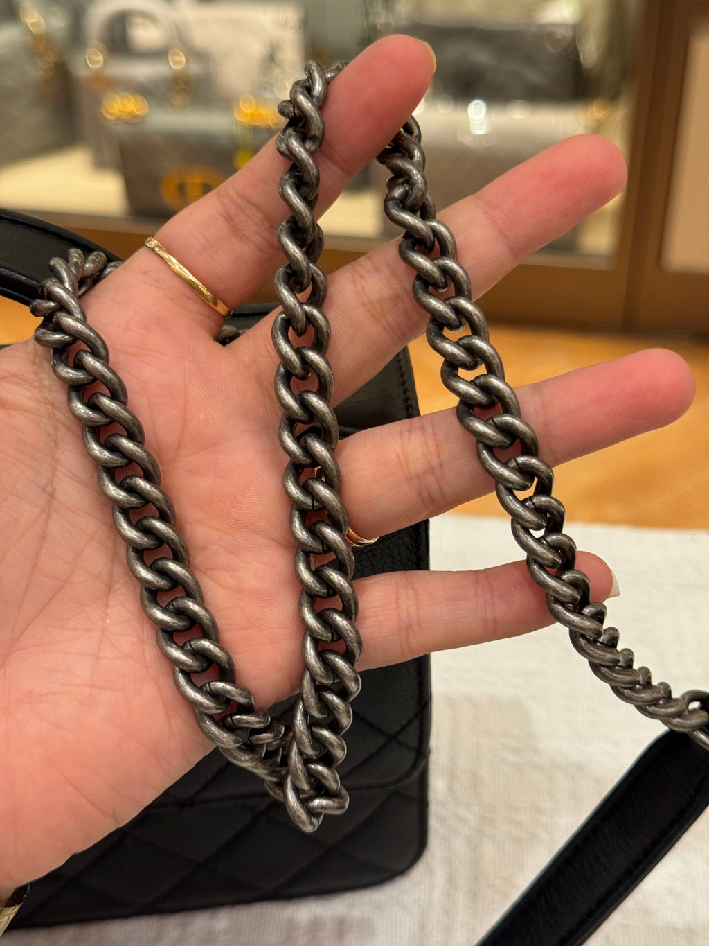 Chanel University Top Handle Black