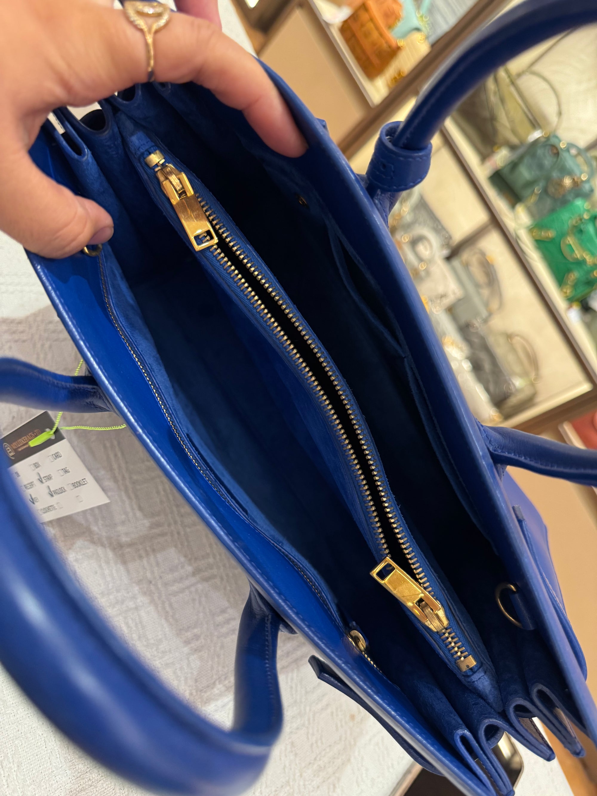 Saint Laurent Sac De Jour Blue