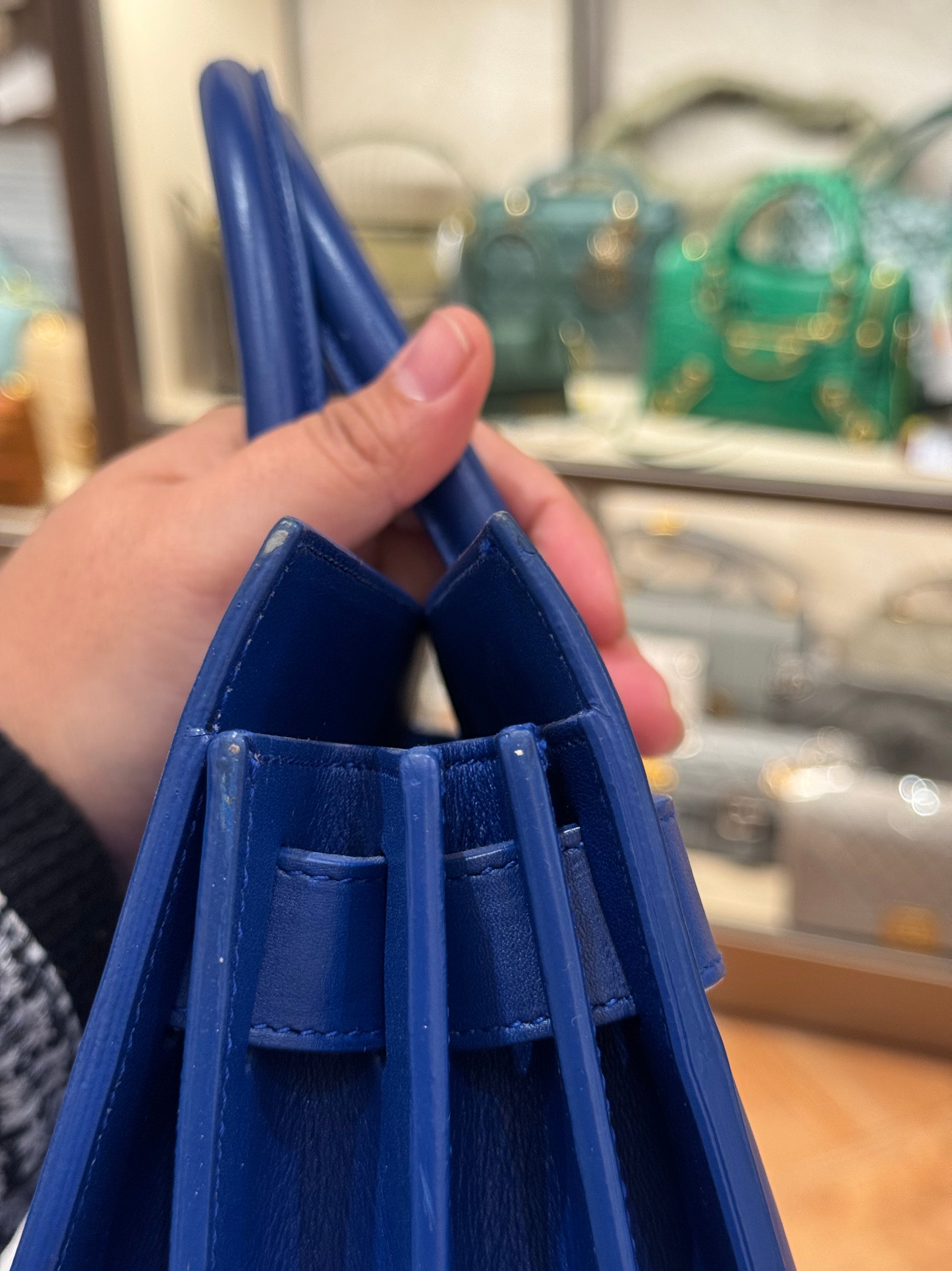 Saint Laurent Sac De Jour Blue