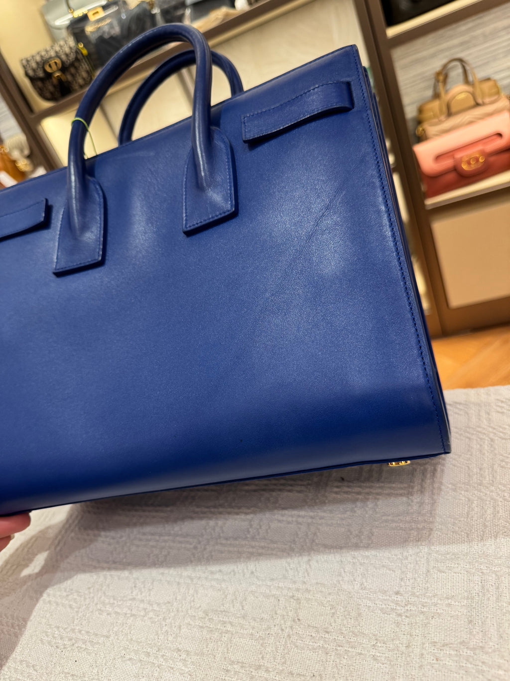 Saint Laurent Sac De Jour Blue