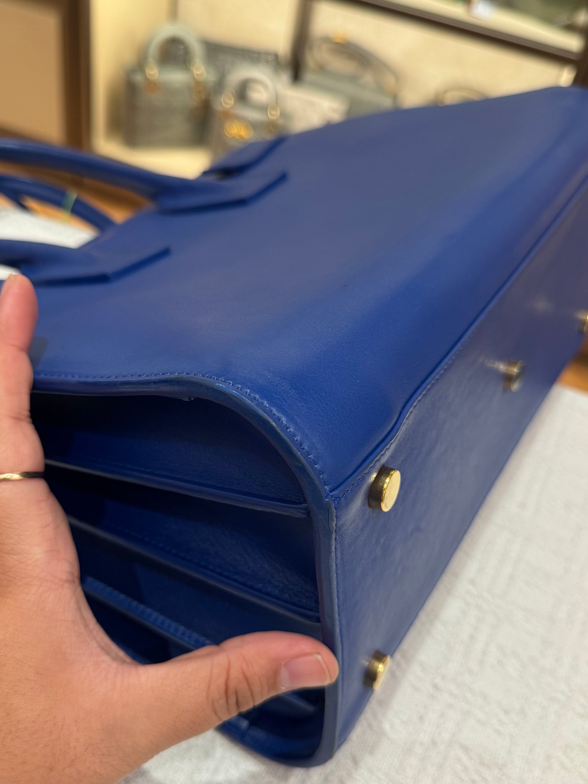 Saint Laurent Sac De Jour Blue