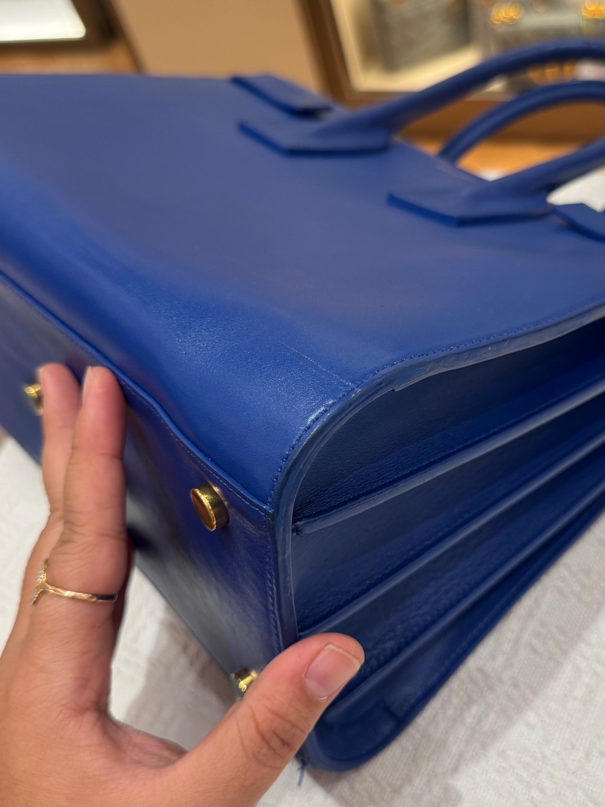 Saint Laurent Sac De Jour Blue