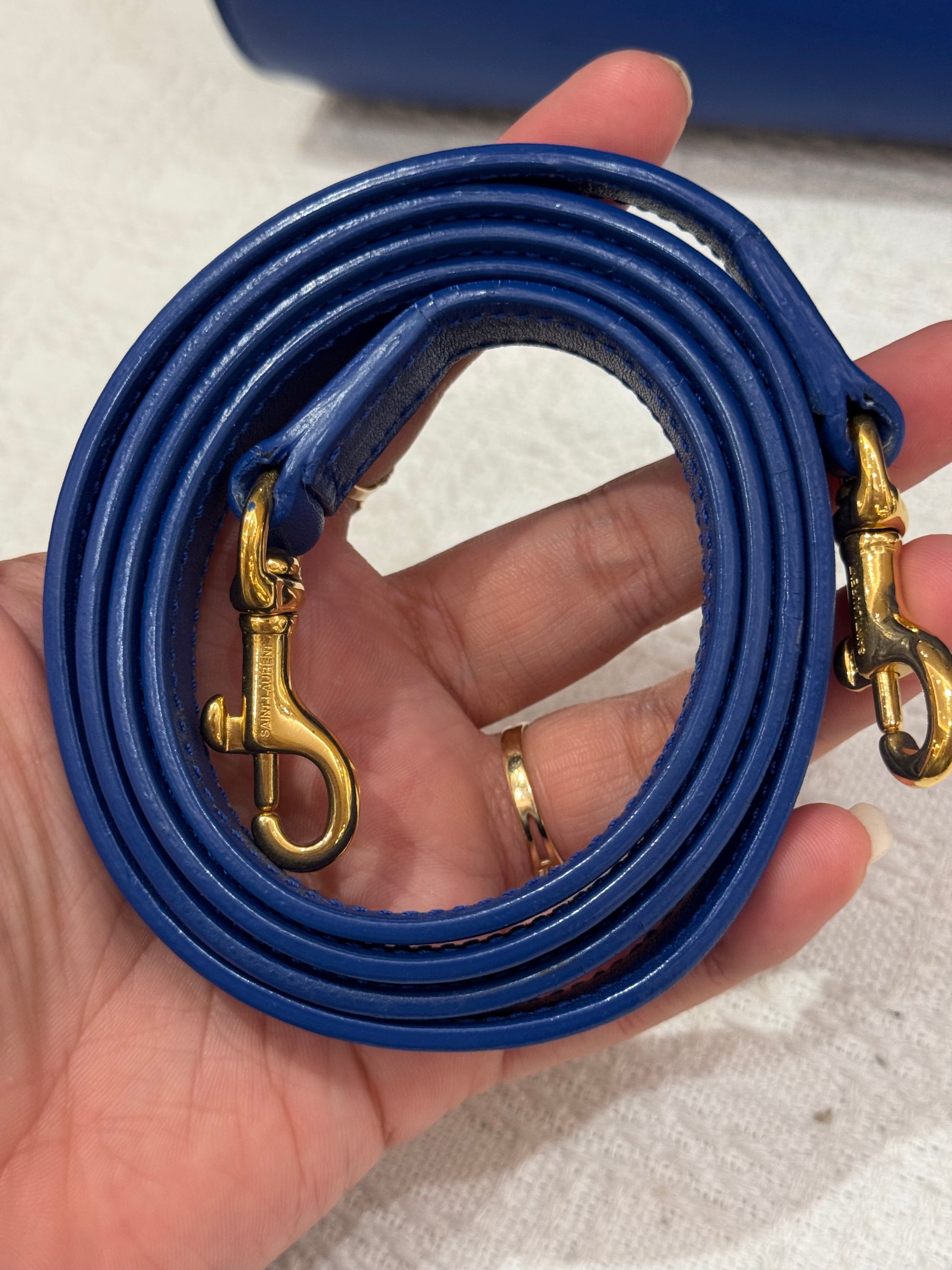 Saint Laurent Sac De Jour Blue