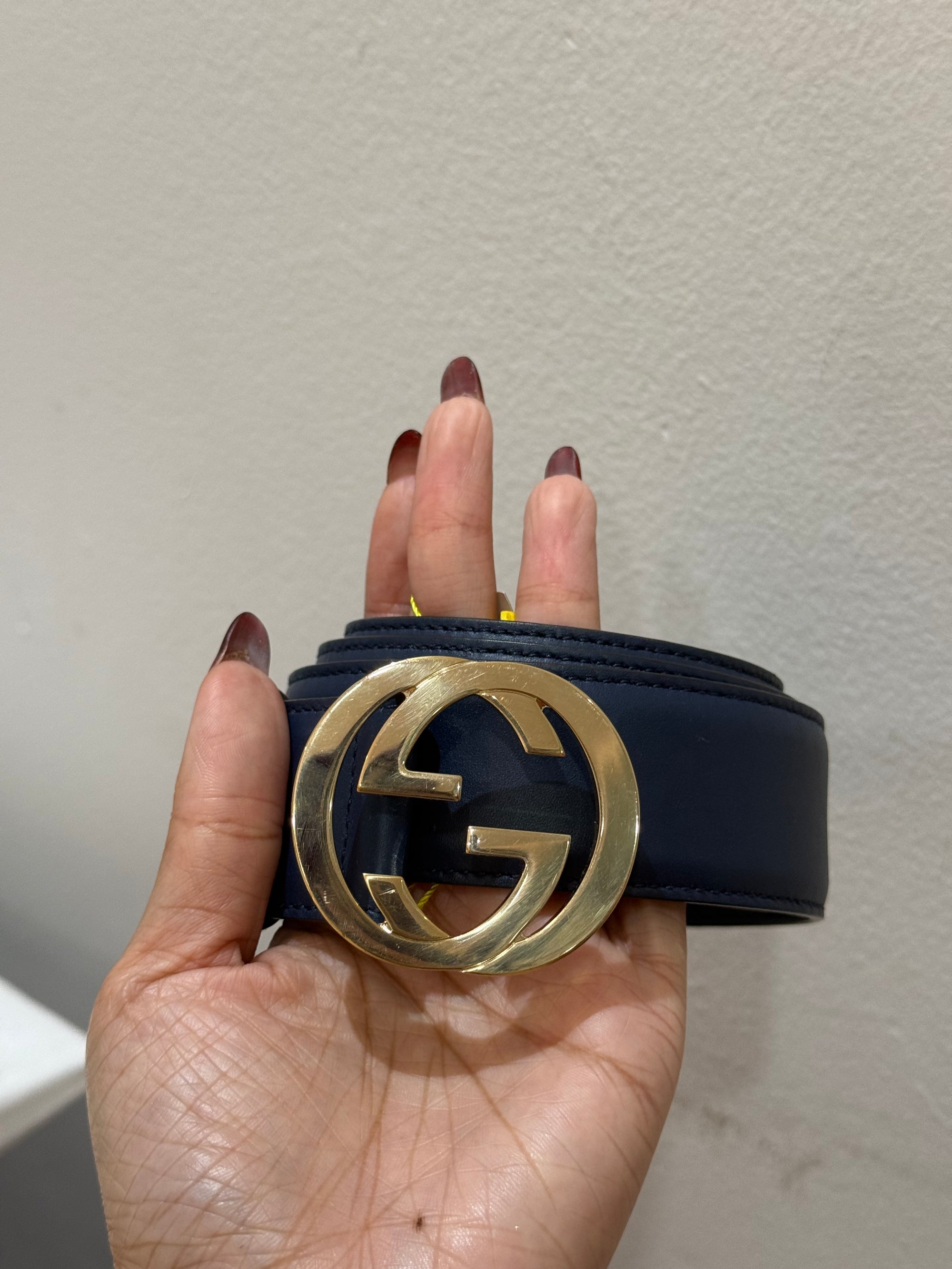 Gucci Belt GG Navy