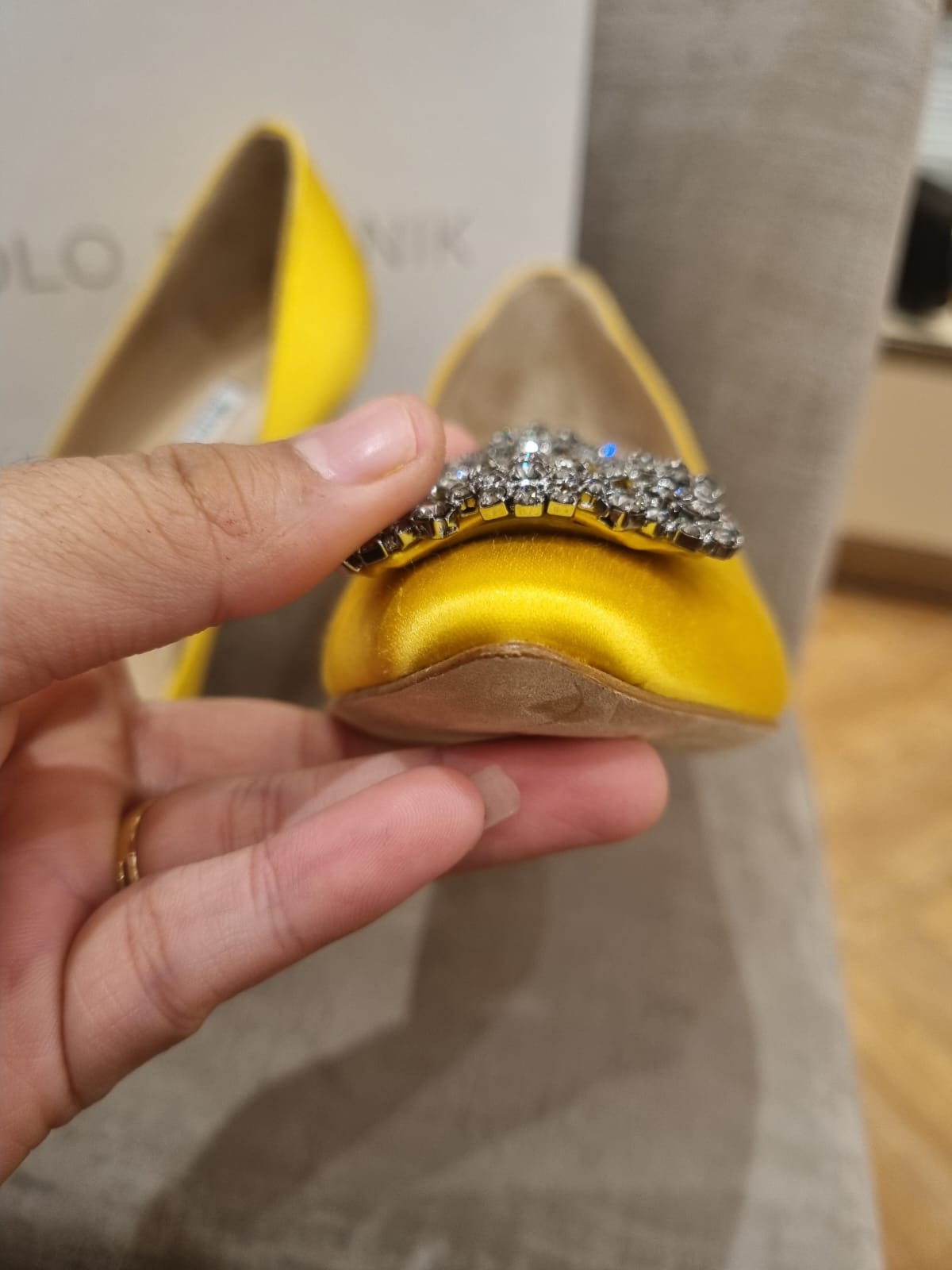 Manolo Blahnik Heels Rhinestone