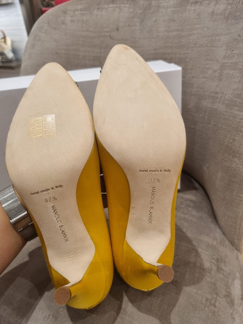 Manolo Blahnik Heels Rhinestone