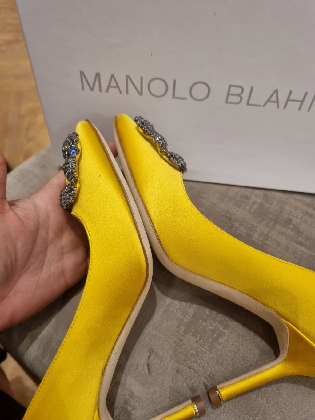 Manolo Blahnik Heels Rhinestone