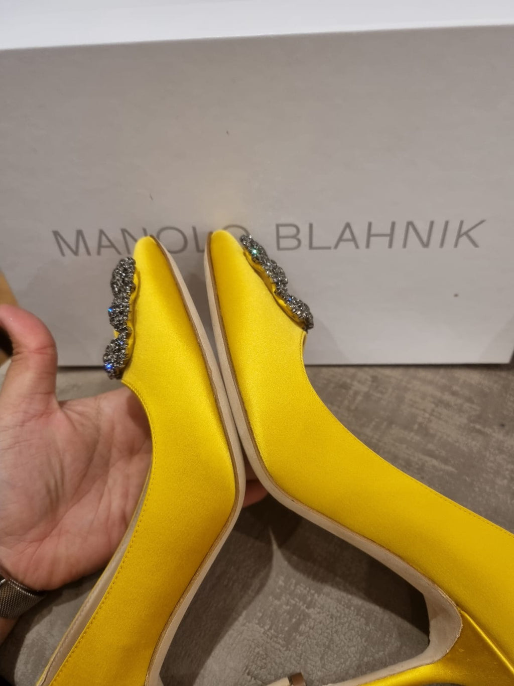 Manolo Blahnik Heels Rhinestone