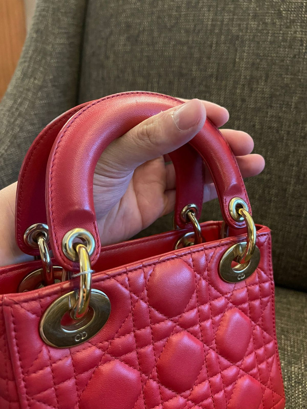 Lady Dior Mini Red