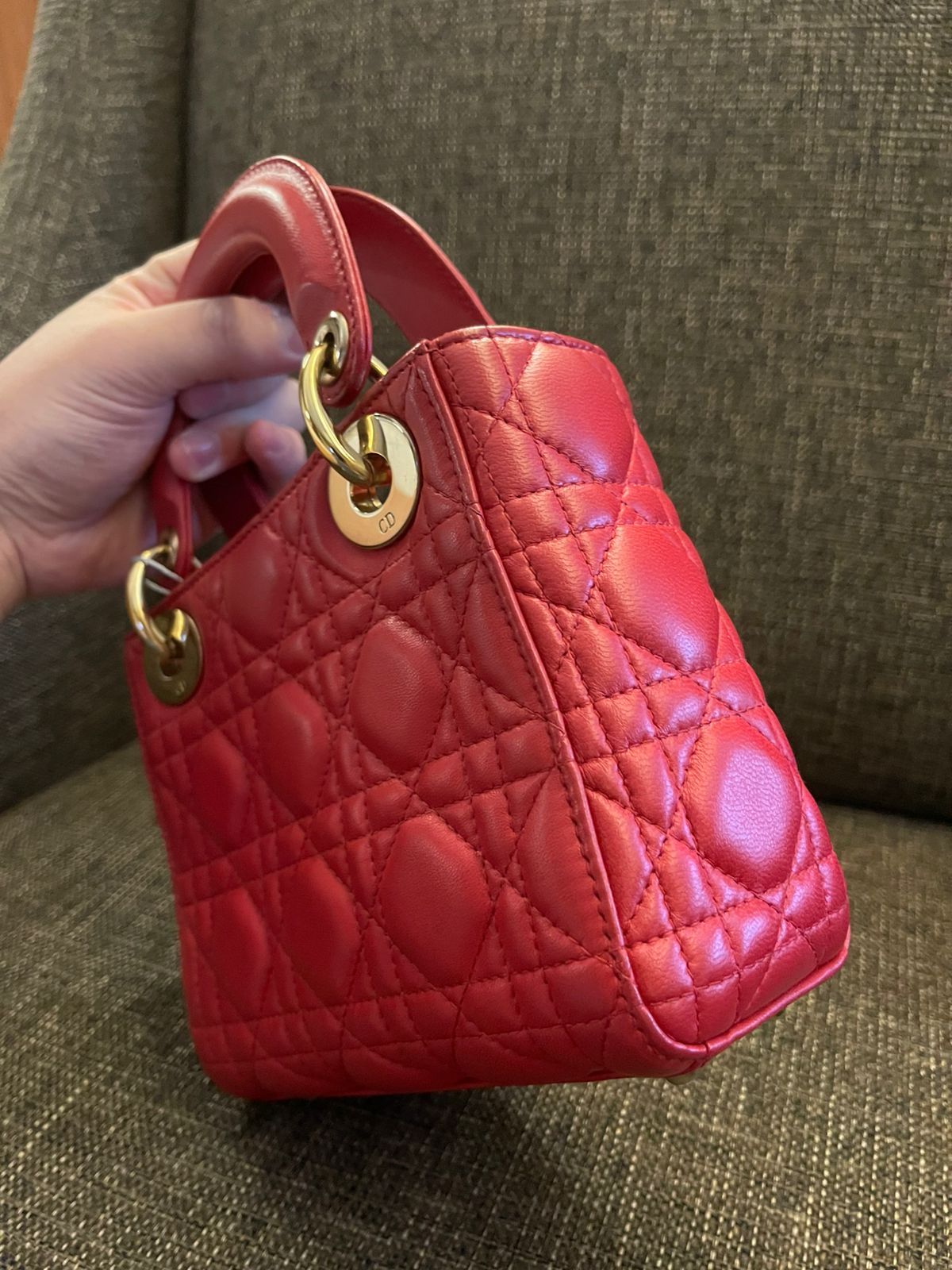 Lady Dior Mini Red