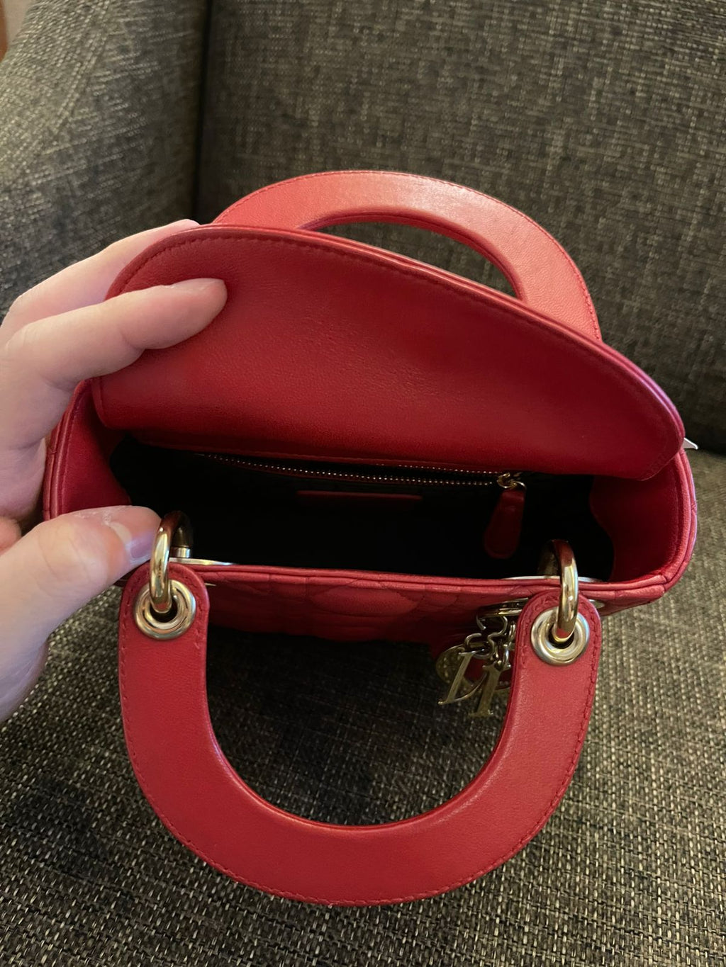 Lady Dior Mini Red