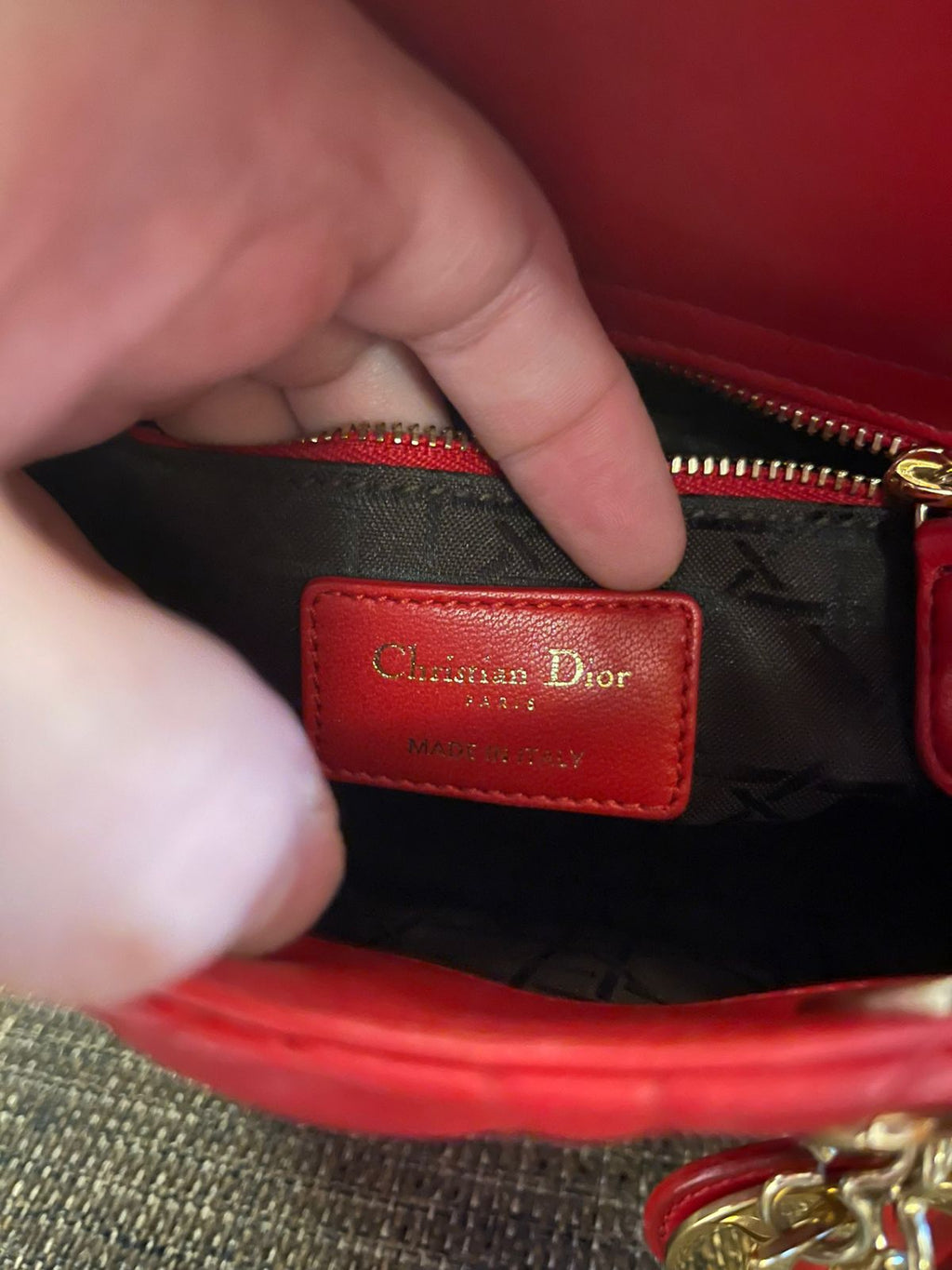Lady Dior Mini Red