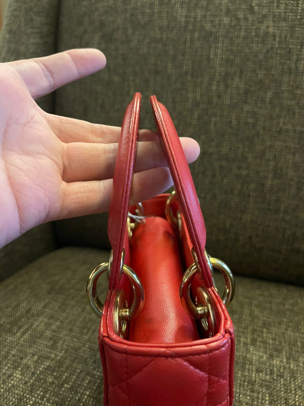 Lady Dior Mini Red