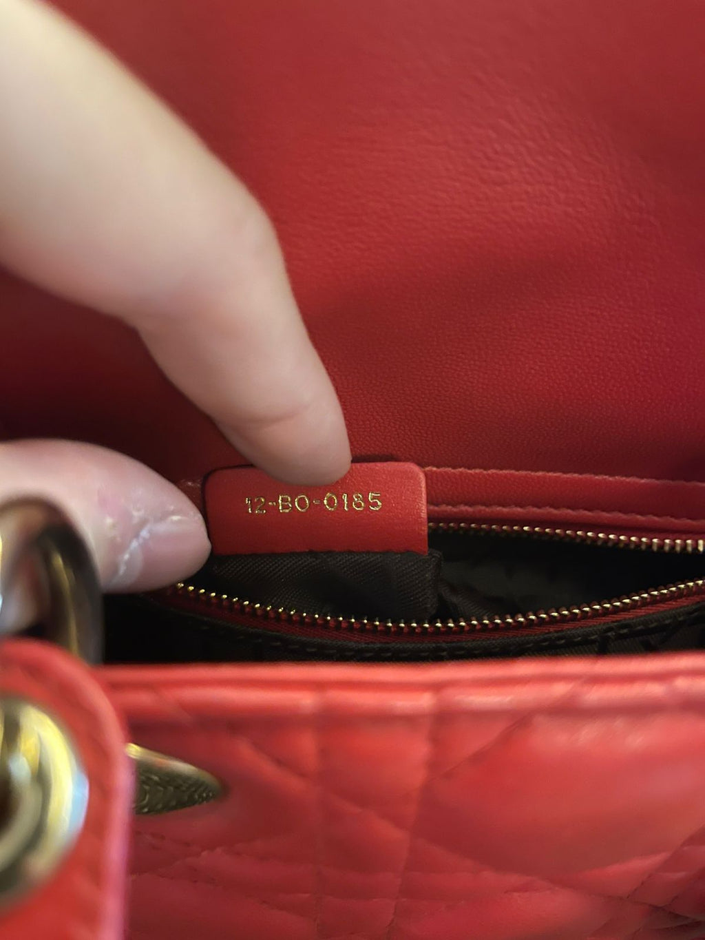 Lady Dior Mini Red