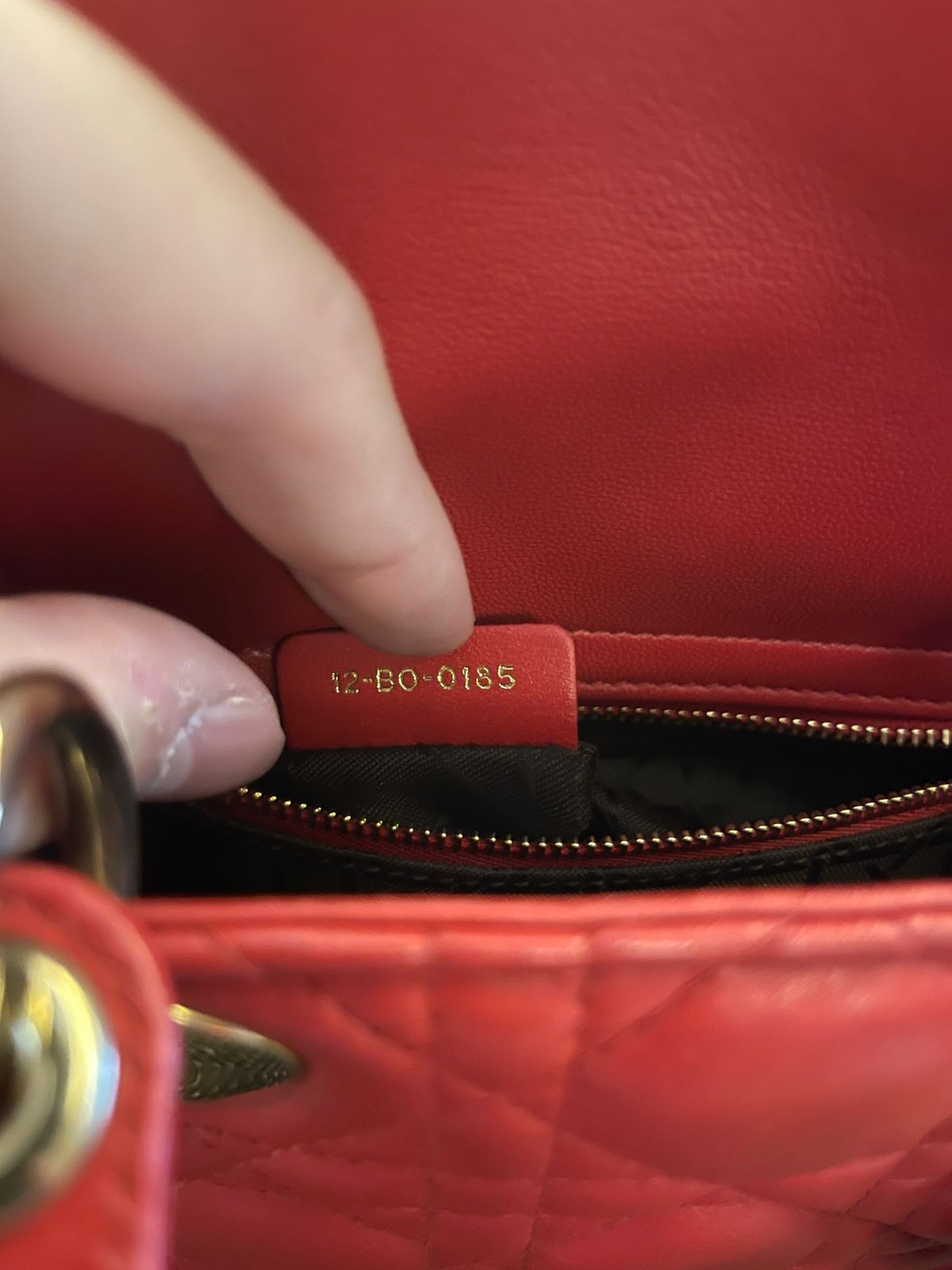 Lady Dior Mini Red