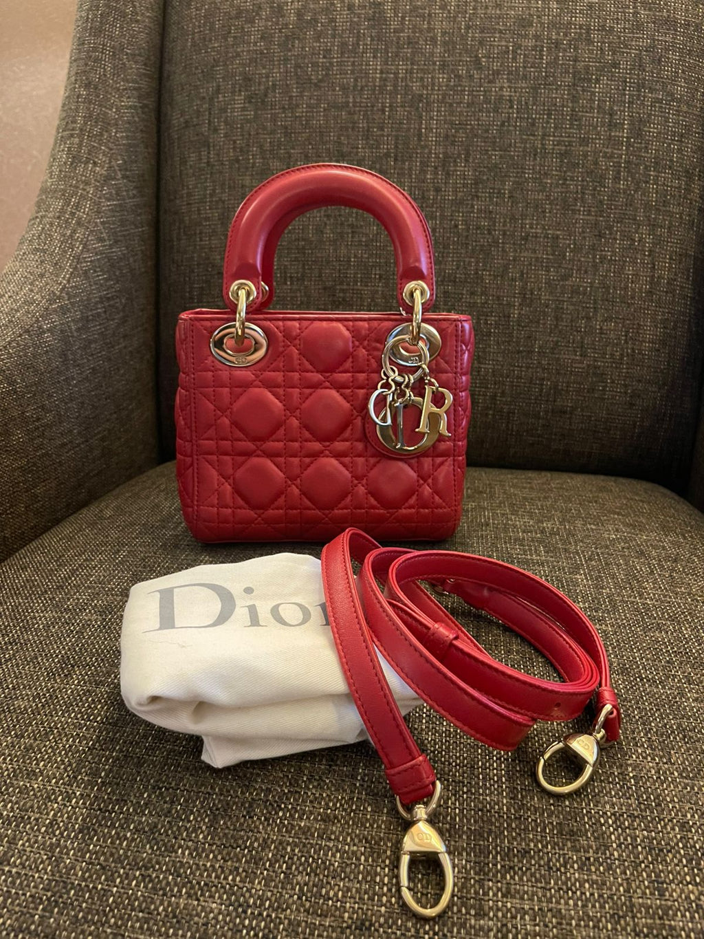 Lady Dior Mini Red