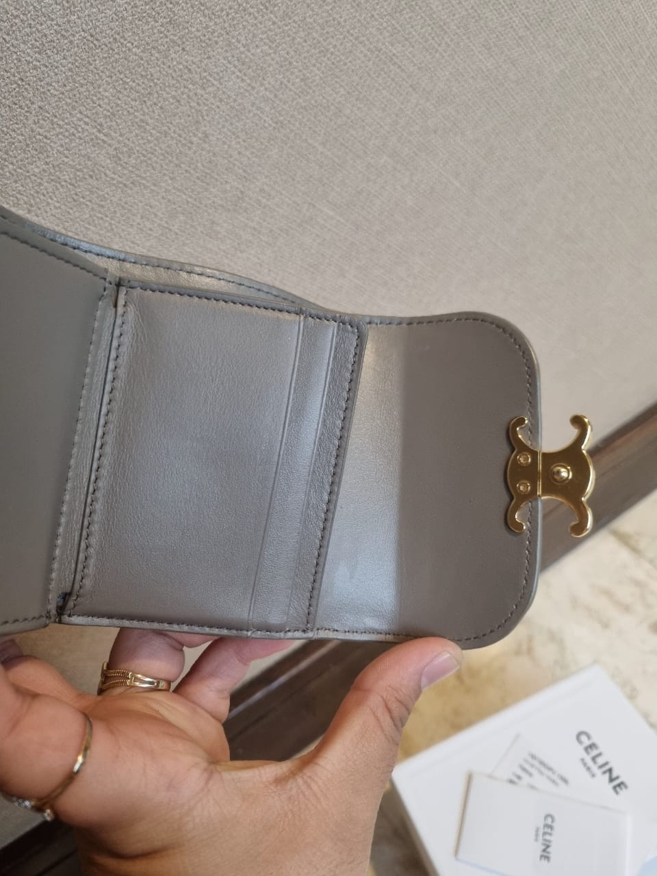 Celine Triomphe wallet Trifold