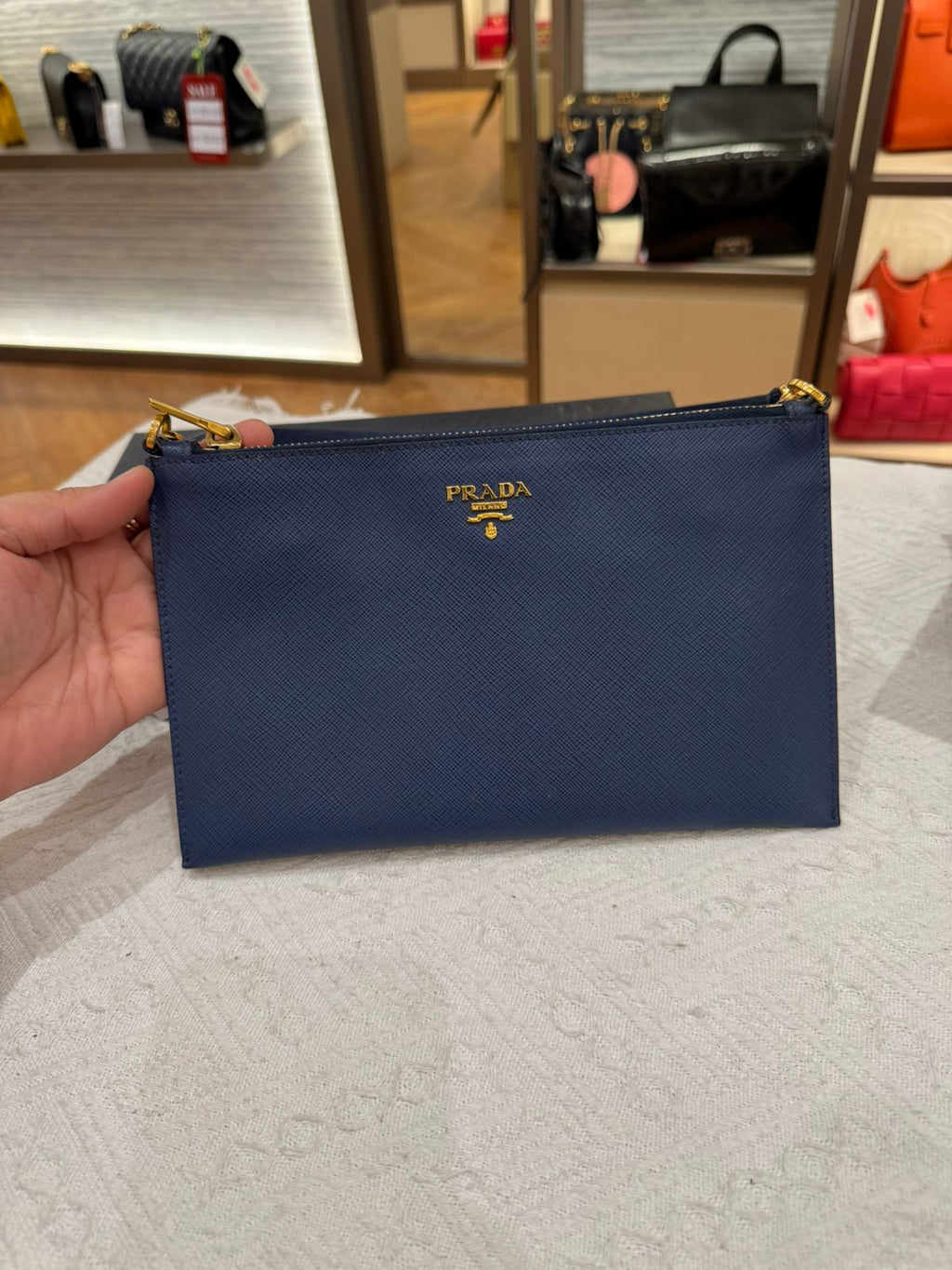 Prada Shoulder Bag Blue