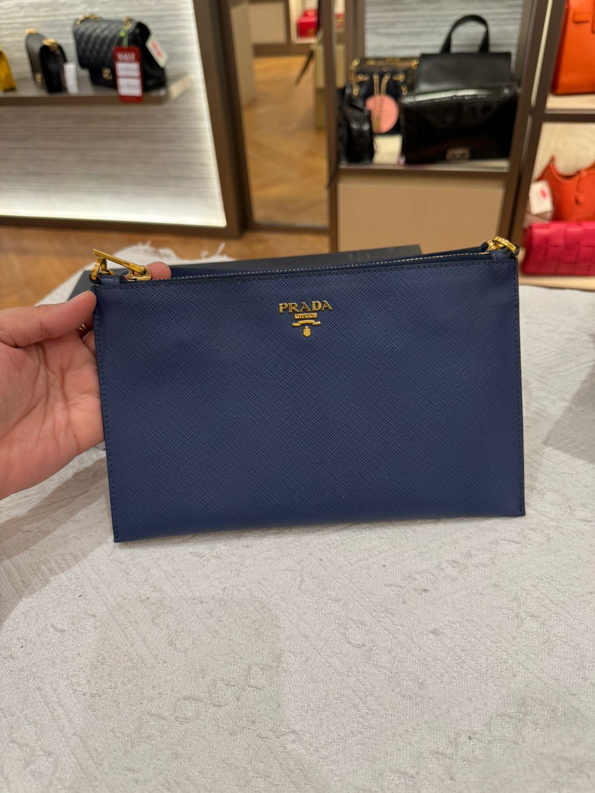 Prada Shoulder Bag Blue