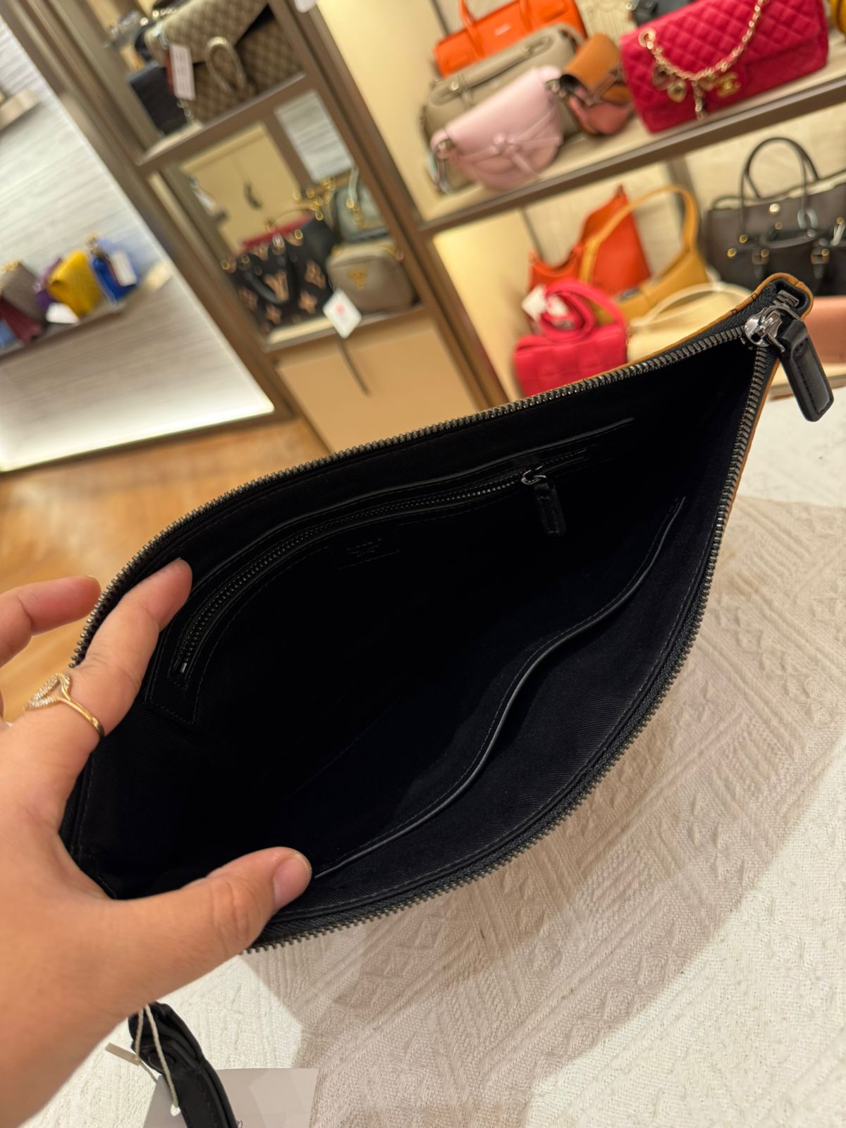 MCM Clutch Cognac