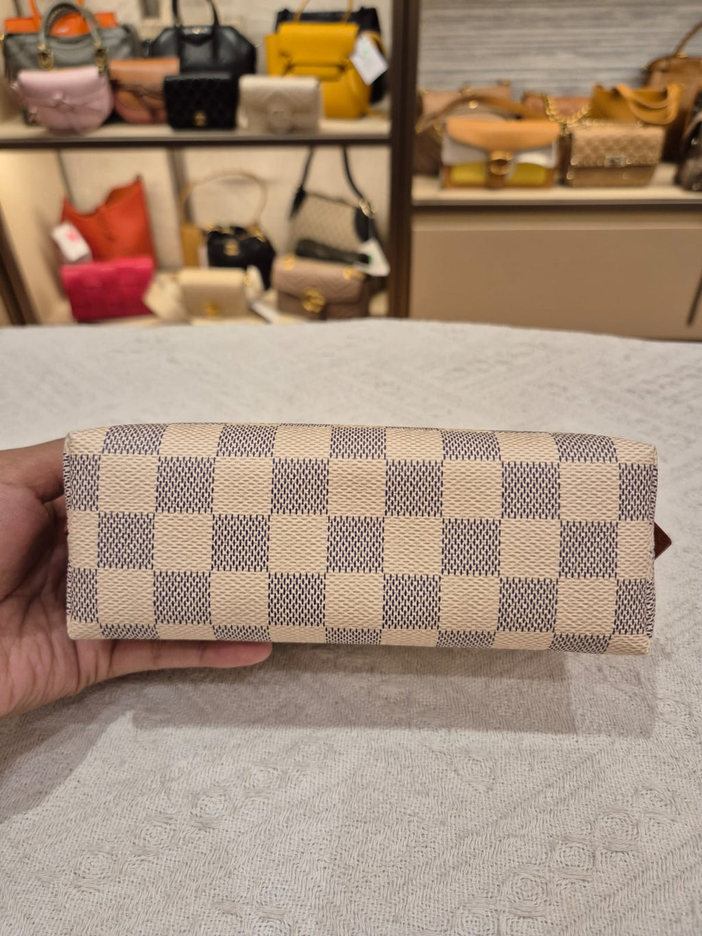 Louis Vutton Cosmetic Pouch Damier Azur