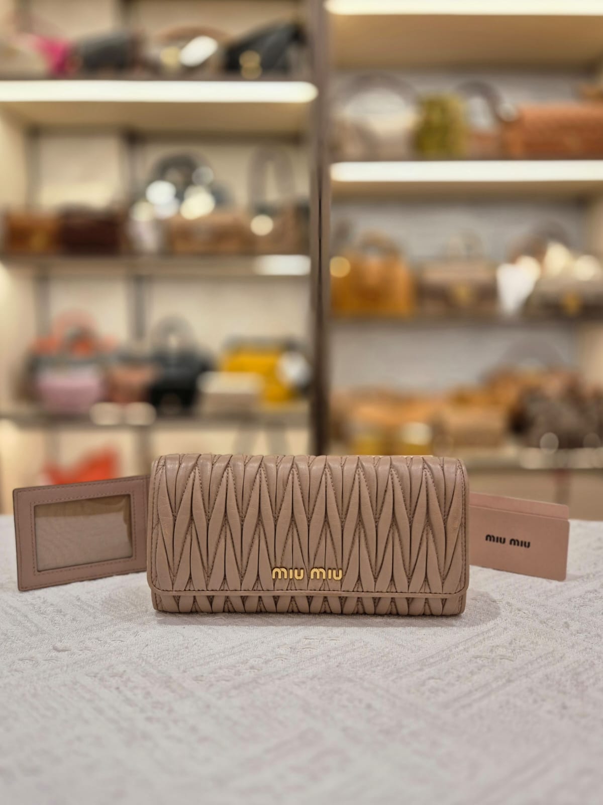 Miu Miu Long Wallet With Card Holder