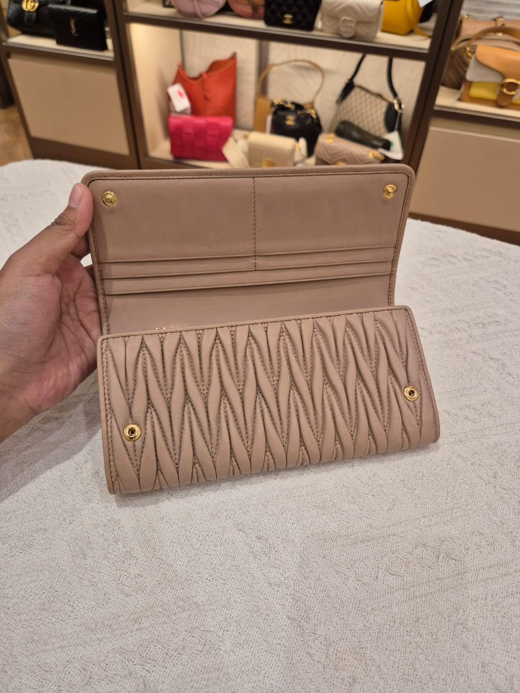 Miu Miu Long Wallet With Card Holder