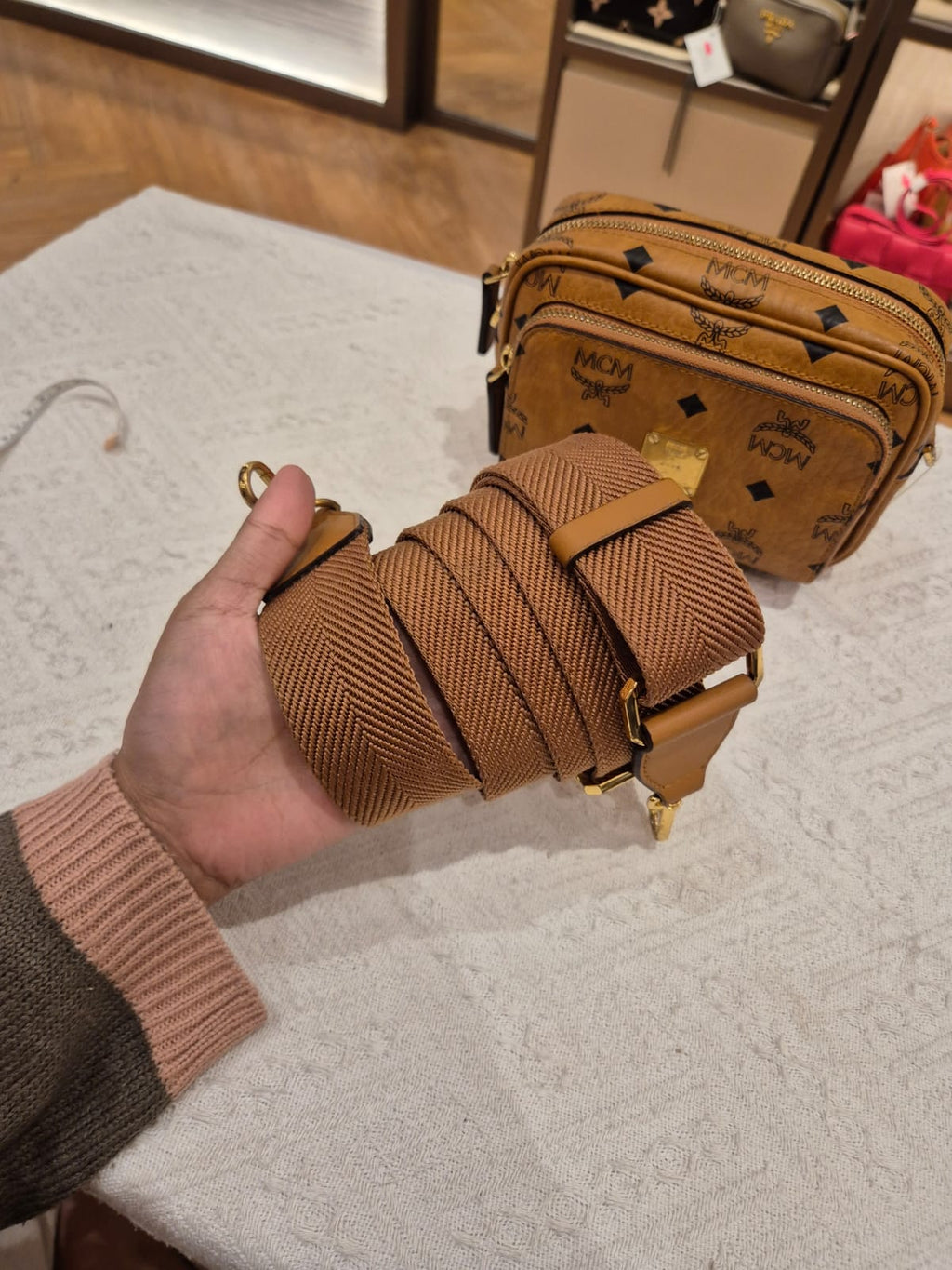 MCM Crossbody Mini Camera Bag