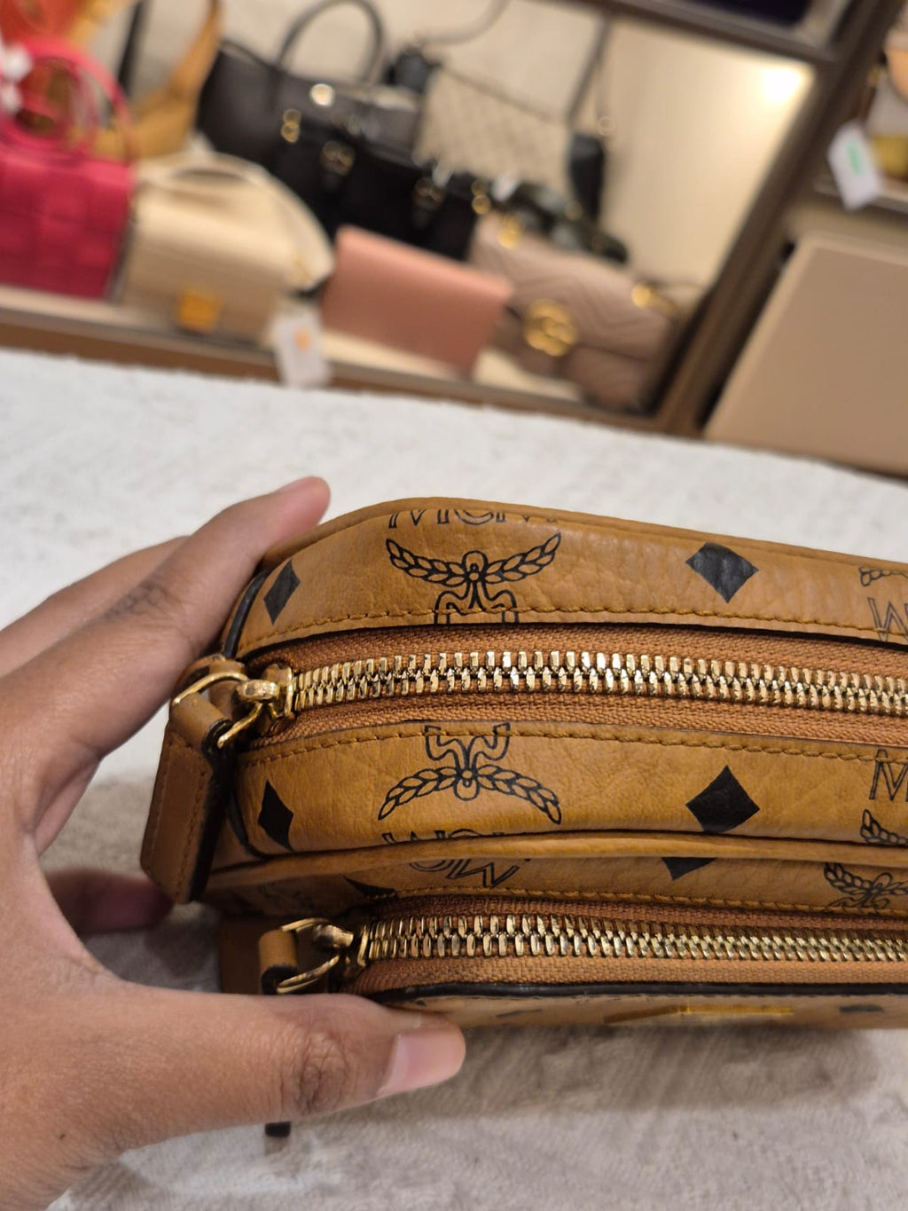 MCM Crossbody Mini Camera Bag