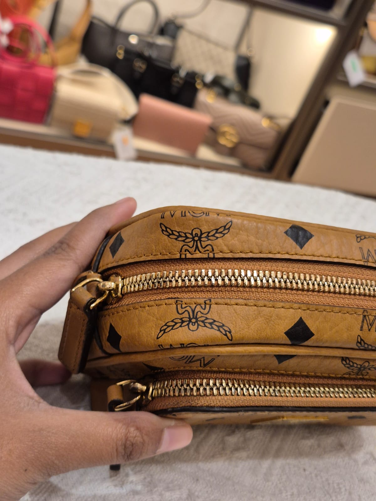 MCM Crossbody Mini Camera Bag