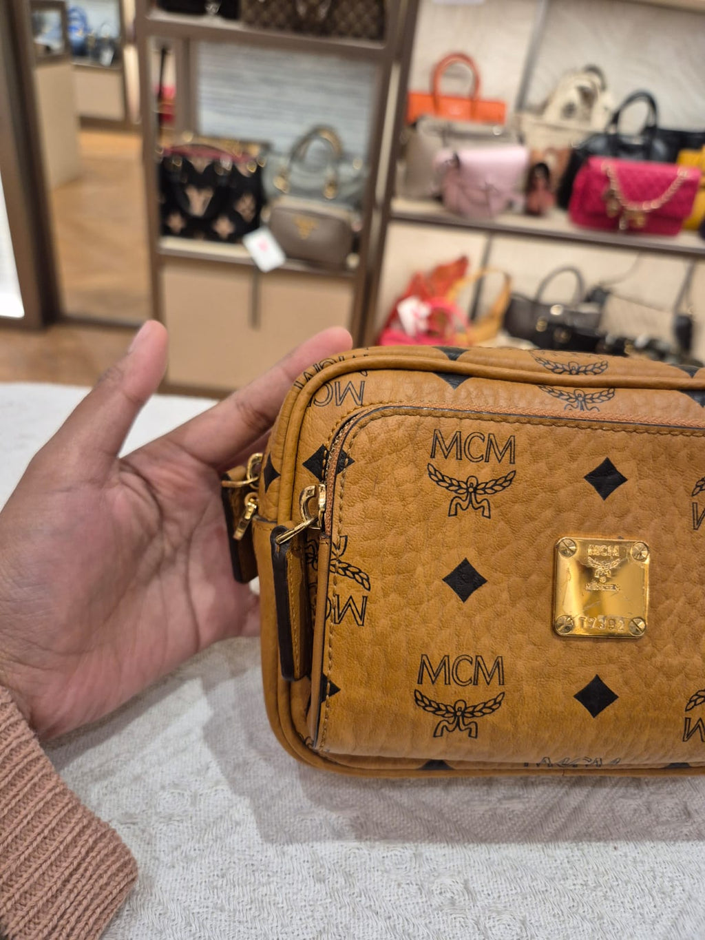 MCM Crossbody Mini Camera Bag