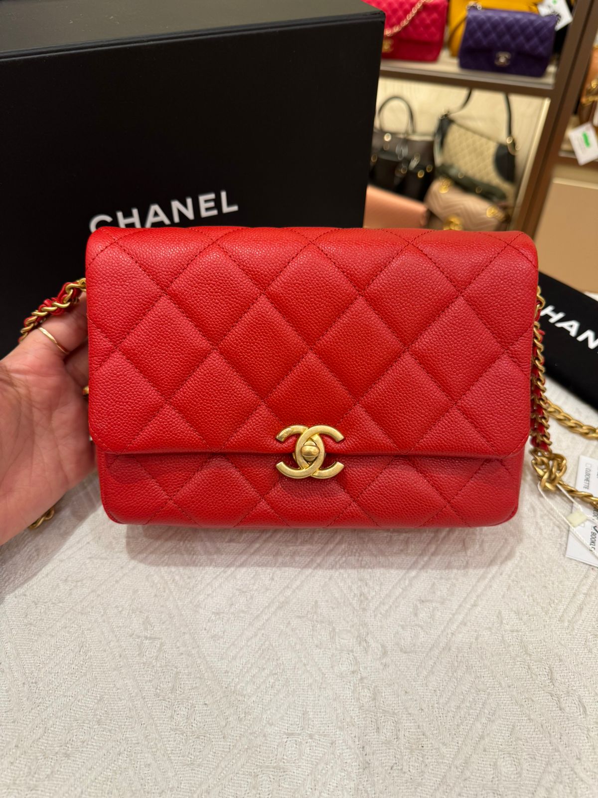 Chanel Melody Chain Flap Caviar