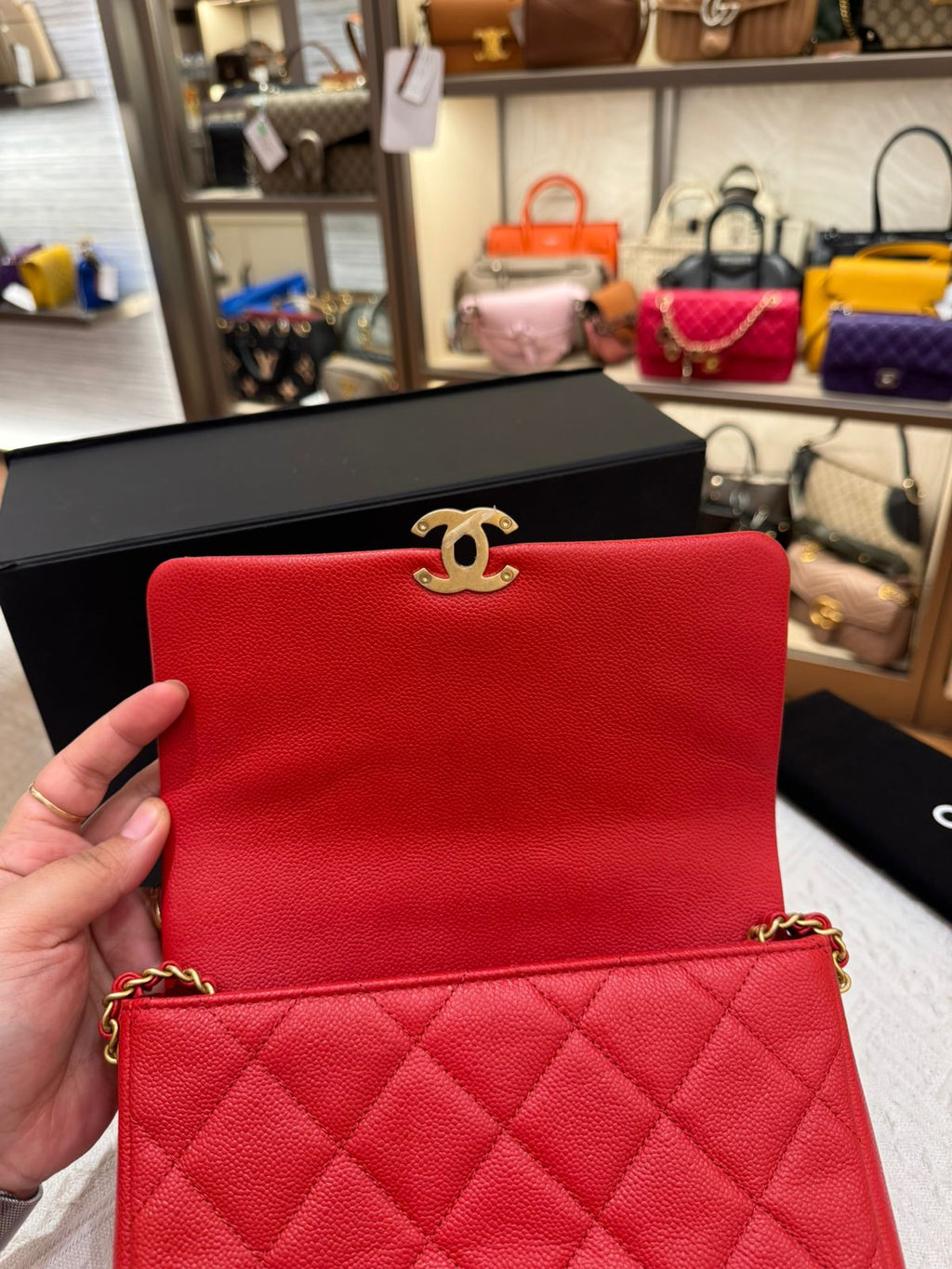 Chanel Melody Chain Flap Caviar