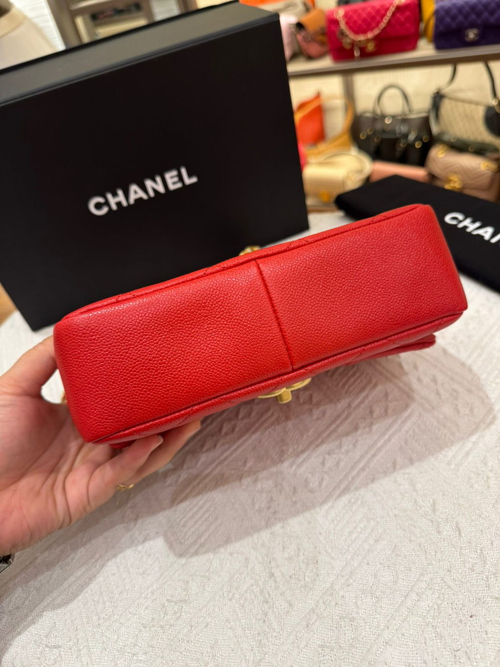 Chanel Melody Chain Flap Caviar