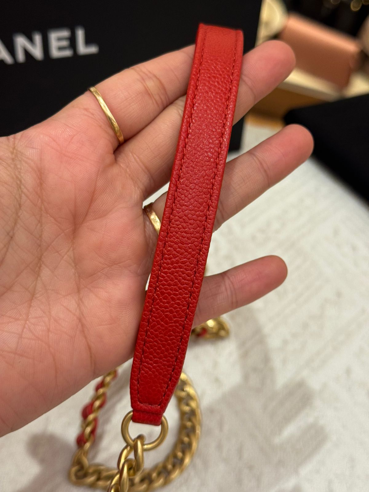 Chanel Melody Chain Flap Caviar