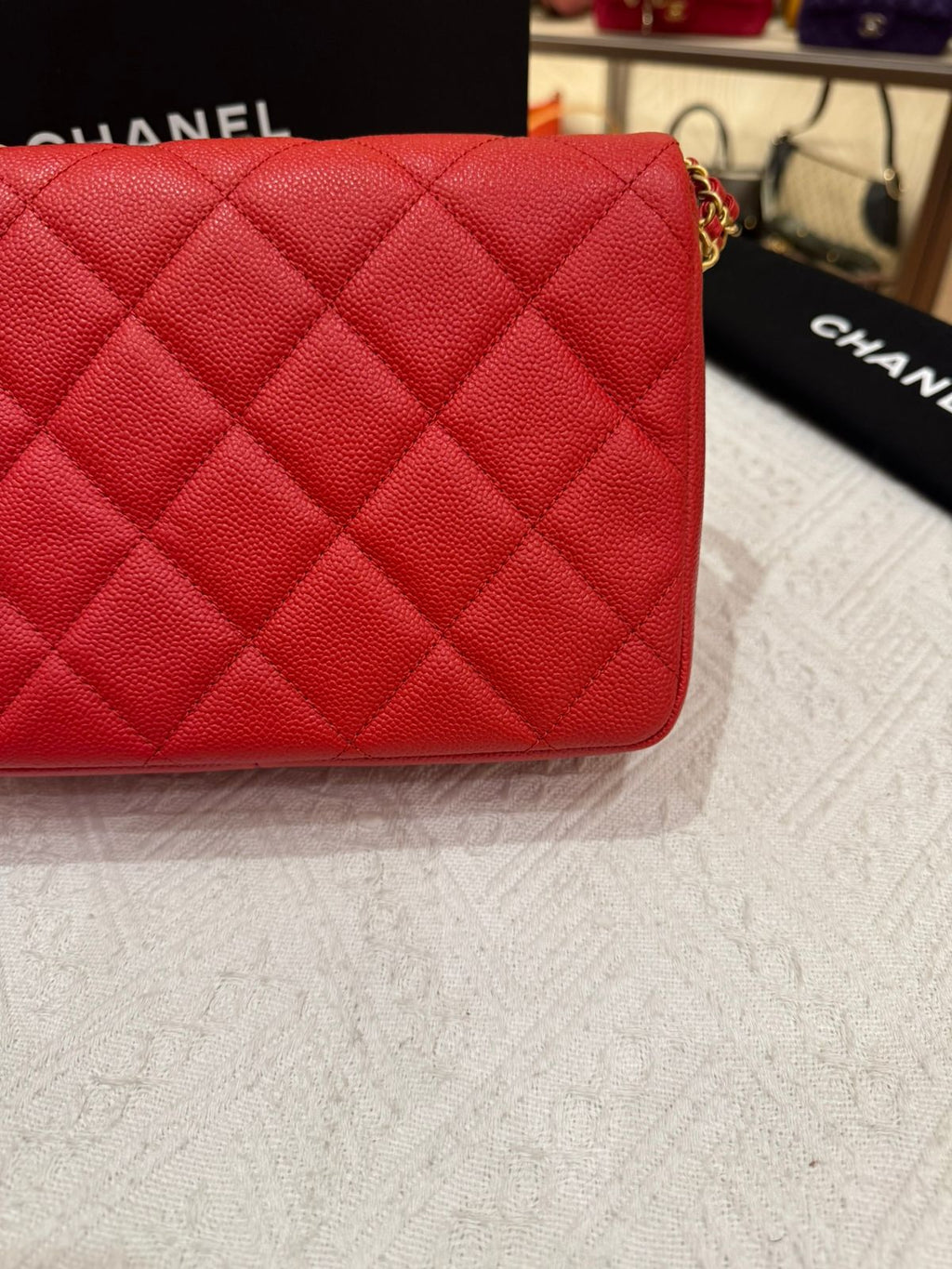 Chanel Melody Chain Flap Caviar