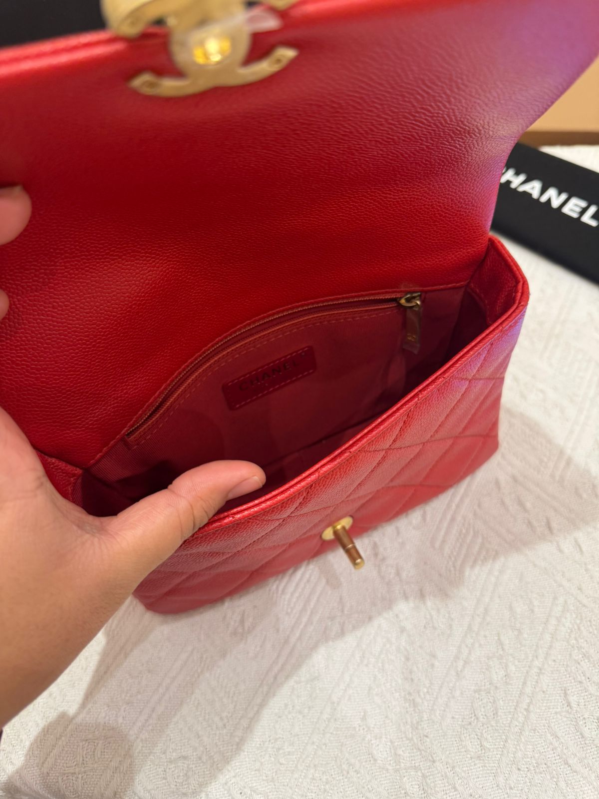 Chanel Melody Chain Flap Caviar