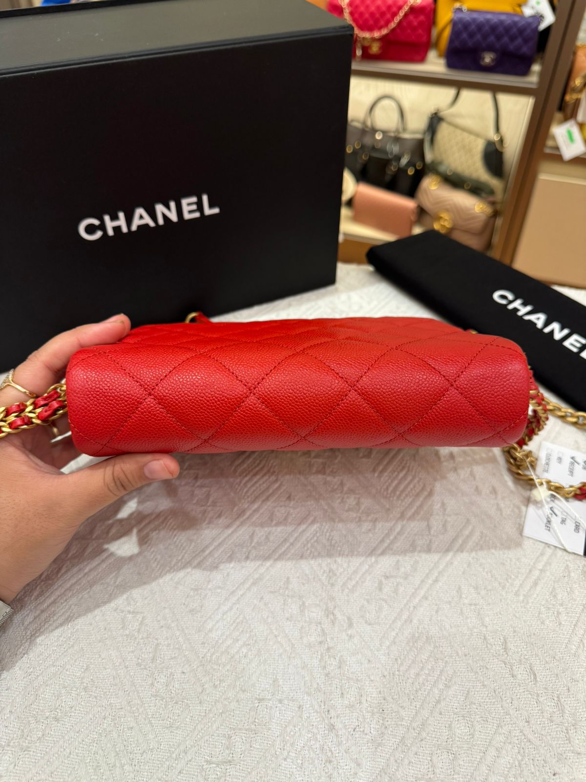 Chanel Melody Chain Flap Caviar