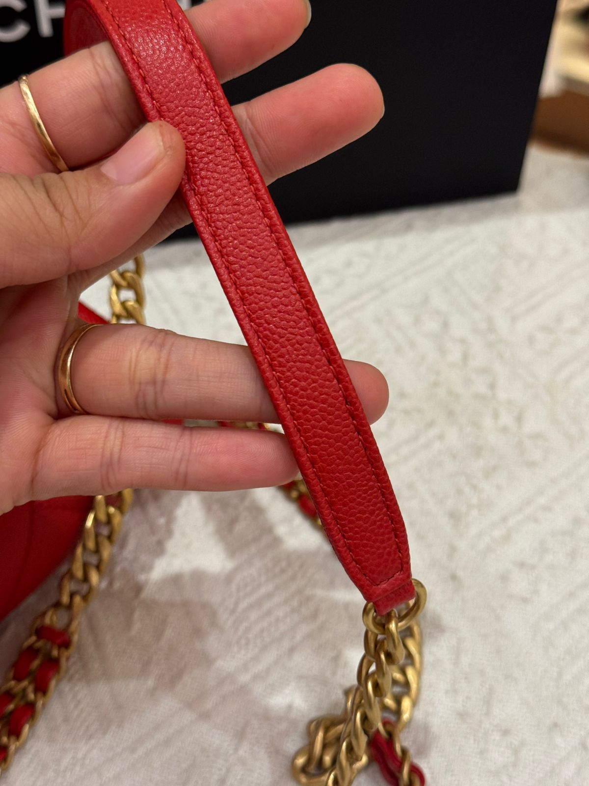 Chanel Melody Chain Flap Caviar