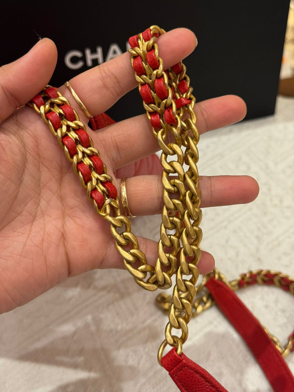 Chanel Melody Chain Flap Caviar