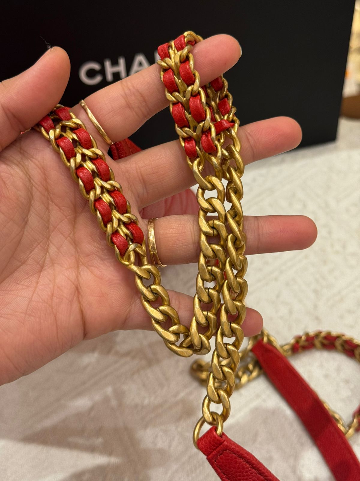 Chanel Melody Chain Flap Caviar