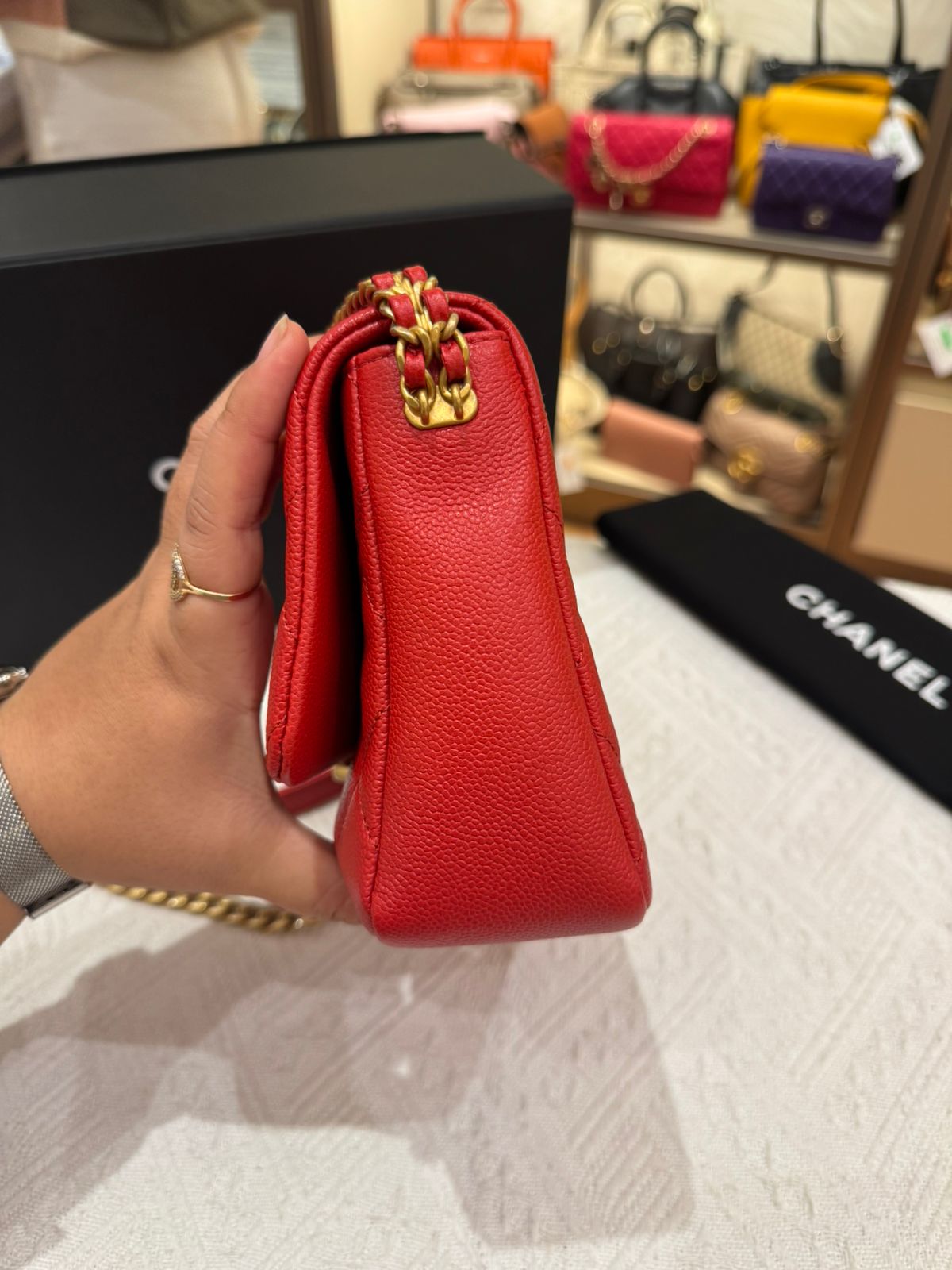 Chanel Melody Chain Flap Caviar