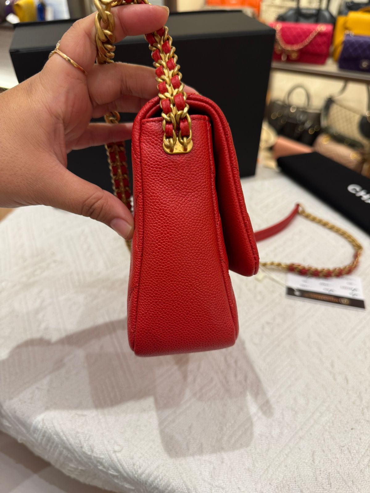 Chanel Melody Chain Flap Caviar