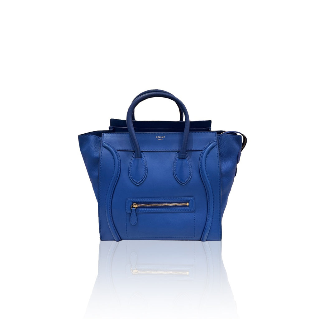 Celine Lugage Mini Blue