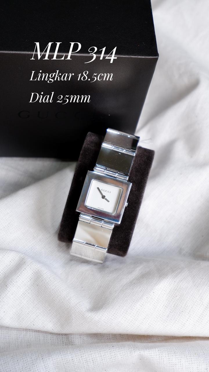 Gucci All Silver Square Dial